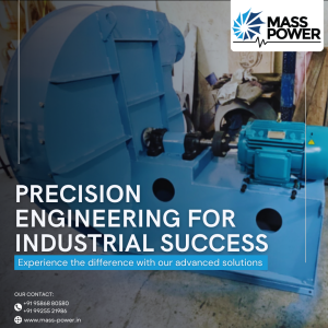 Precision Engineered Centrifugal Blowers for Industrial Success Explore the range of high-performance, precision-engineered centrifugal blowers offered by Mass Power in Vadodara. Discover how our advanced solutions can optimize your industrial processes, enhance efficiency, and drive success.