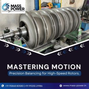 High-Speed Rotor Balancing Services in Vadodara - Mass Power Mass Power specializes in precision balancing for high-speed rotors. Our expertise ensures smooth operation, minimizes vibration, and extends the lifespan of critical rotating machinery in industries across Vadodara, Gujarat.