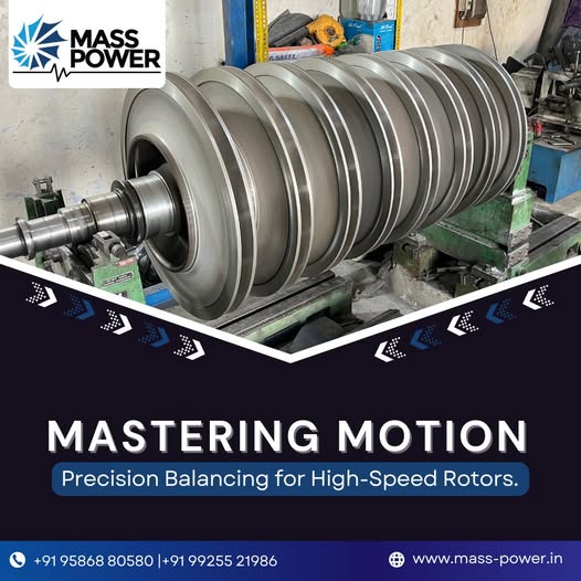 High-Speed Rotor Balancing Services in Vadodara - Mass Power Mass Power specializes in precision balancing for high-speed rotors. Our expertise ensures smooth operation, minimizes vibration, and extends the lifespan of critical rotating machinery in industries across Vadodara, Gujarat.